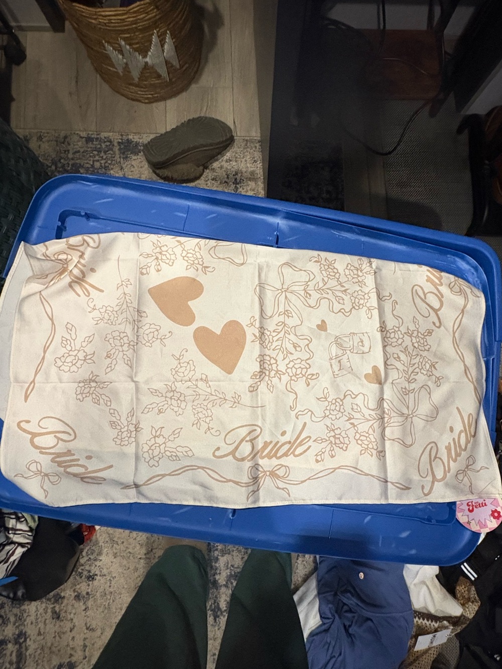 Bride Printed Satin Scarf/bandanna